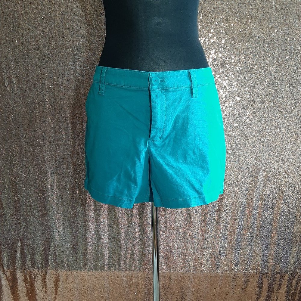 Victoria's Secret Women's Turquoise Blue Denim Short Size 12